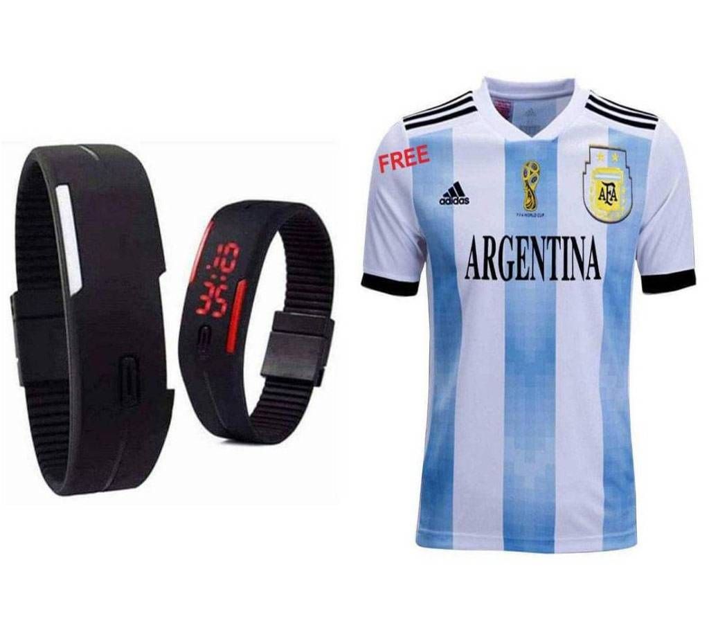 LED sports watch with Argentina jersey Free