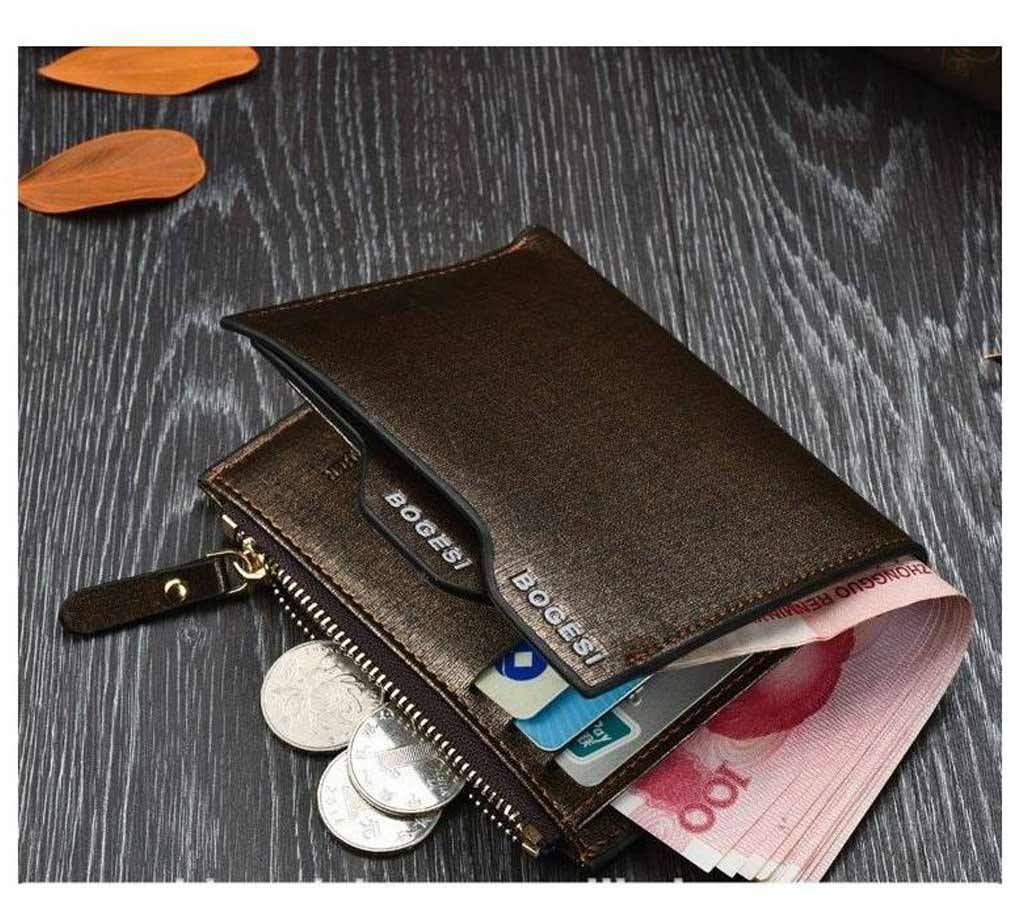 Bogesi Men Gold Artificial Leather Wallet - 1pc