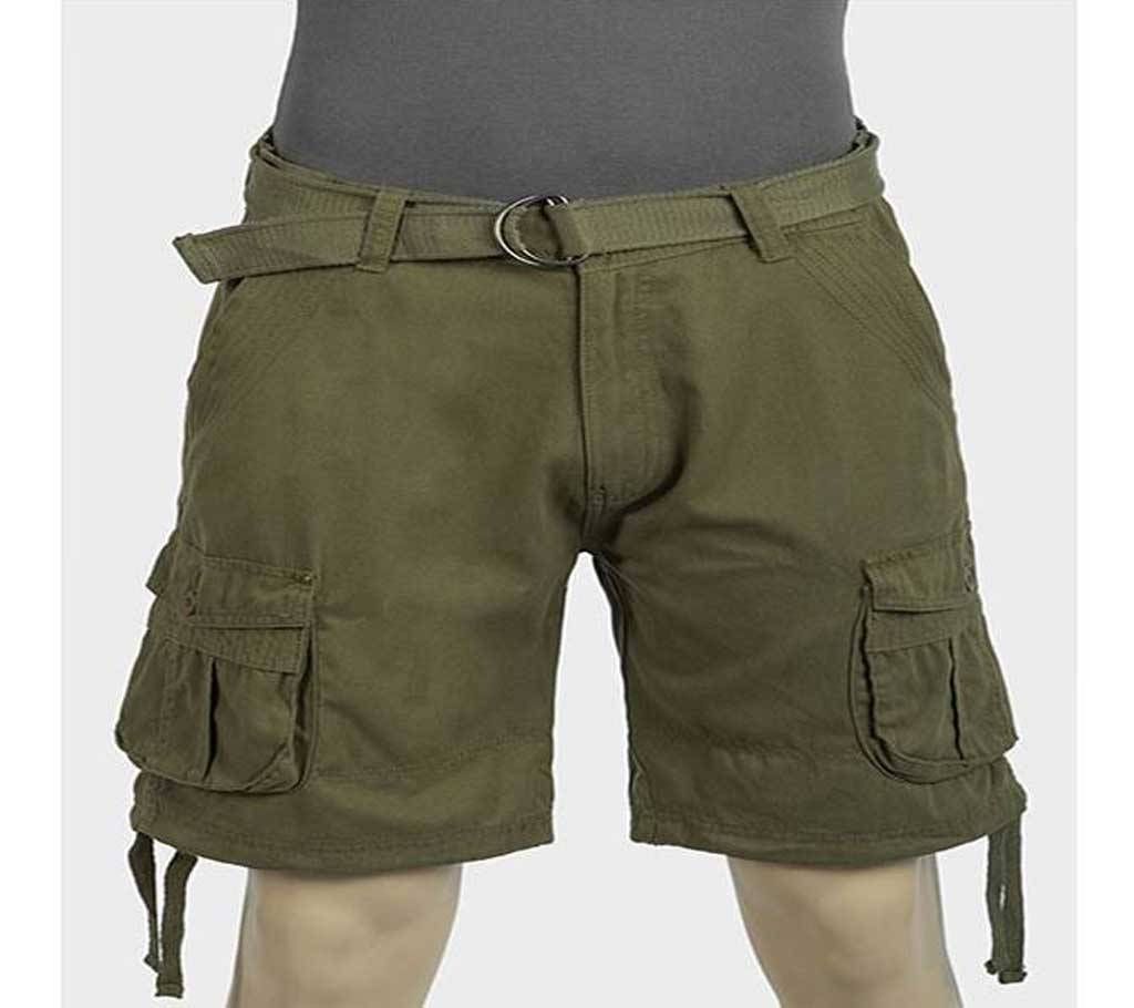 Trees Trails Gents Cargo Shorts with Canvas Belt