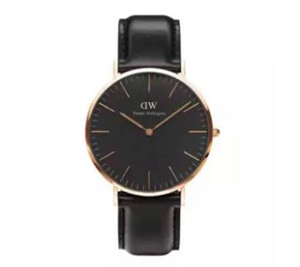 Strap Leather Analog Watch For Men