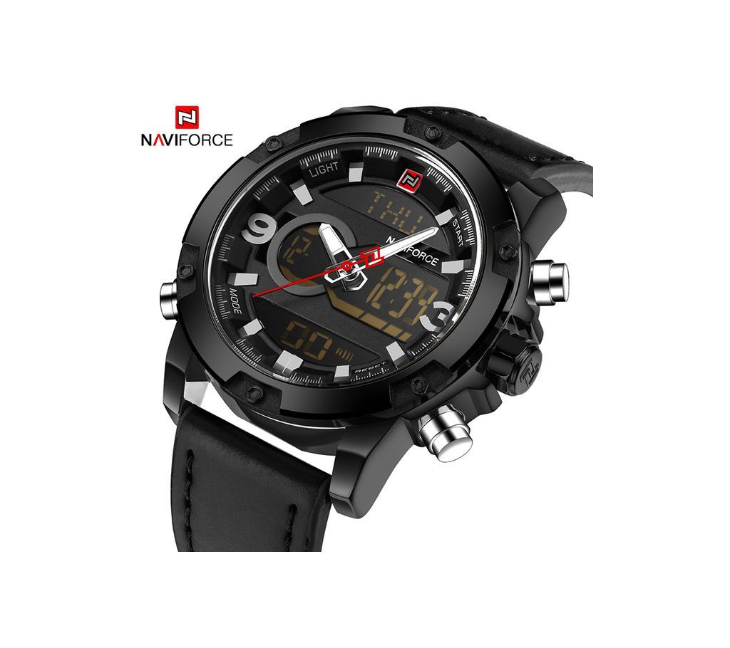 Product details of NAVIFORCE Luxury Brand 9097 Dual Display Analog Digital Watch For Men