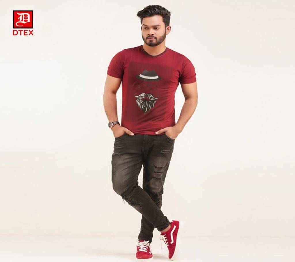 mens tshirt chosma marun
