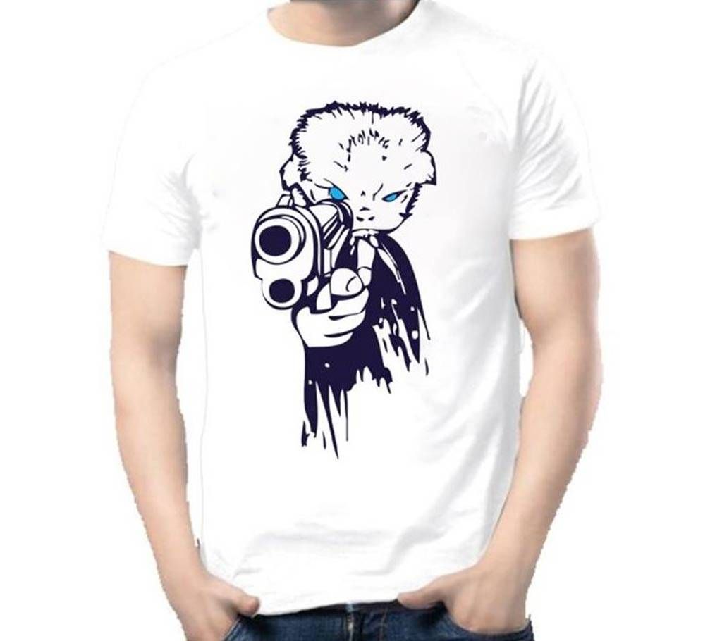 Mens Shotgun Cotton Round Neck  t-shirt