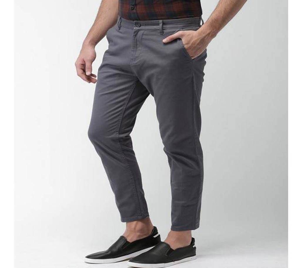 Gray Twill GabaGray Twill Gabardine Pant for Men