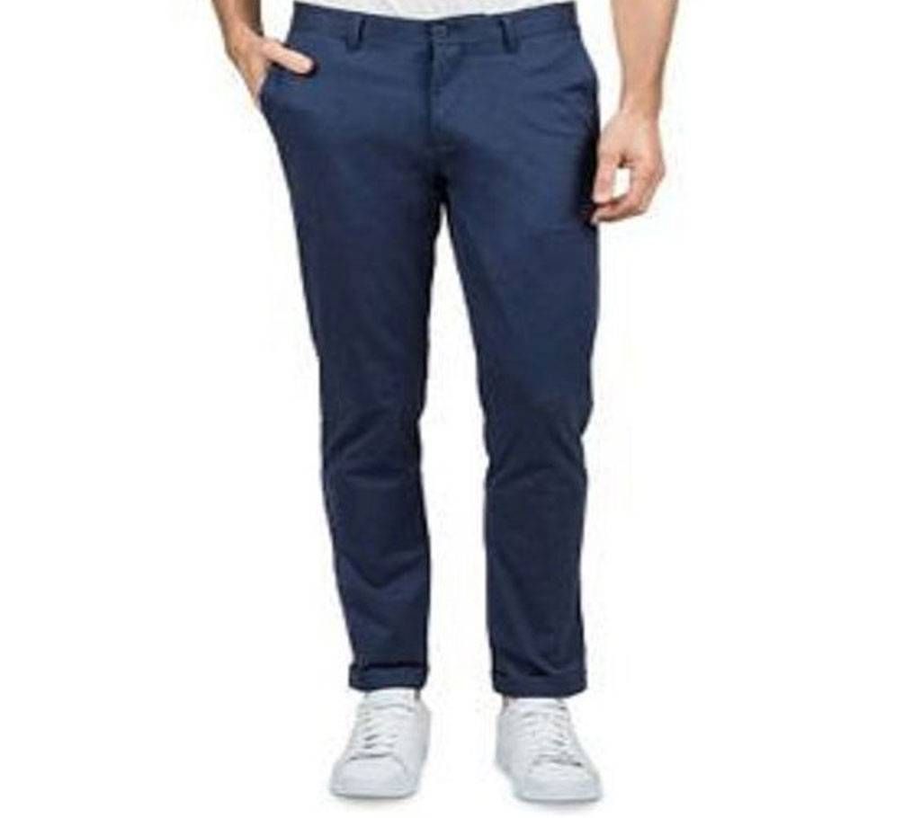 Mens Stylish Gabardine Pant - Navy Blue - BBF