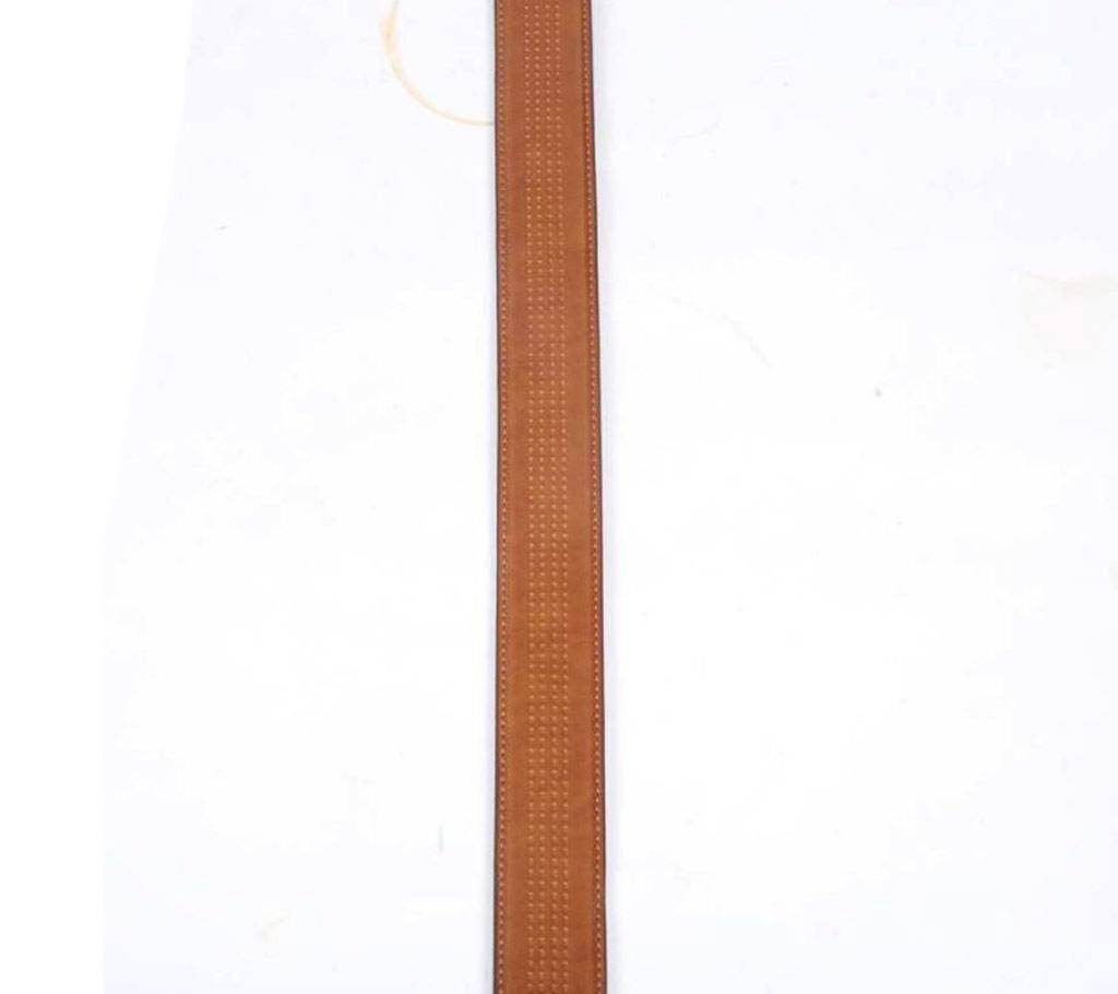 Brown Leather Belt for Men-CSB-202