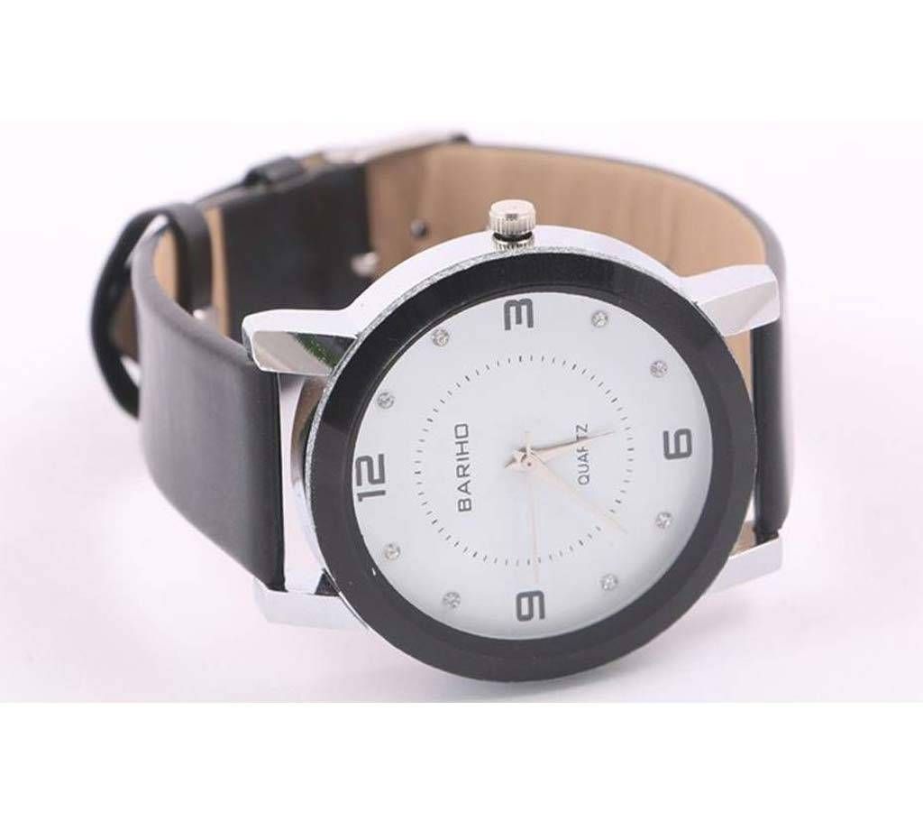 BARIHO WHITE GENTS WRIST WATCH-Copy