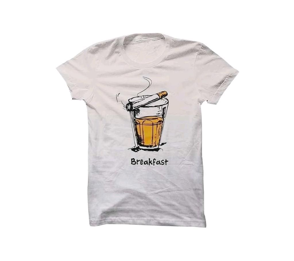 breakfast white full sleeve t shirt
