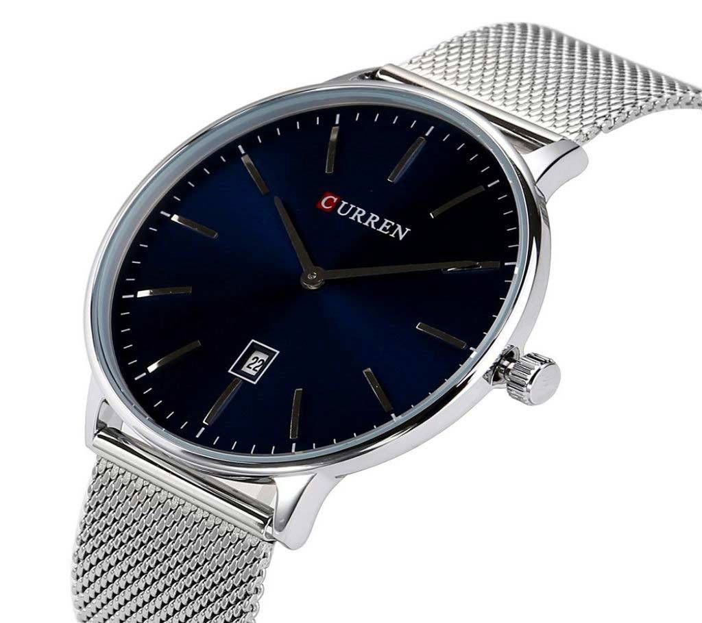 CURREN 8302 Super Slim Watch Silver For Men