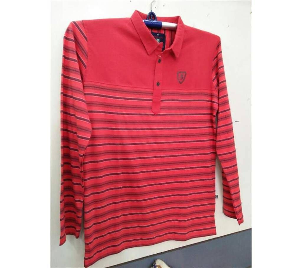 Mens Fulll Sleeve Polo Shirt