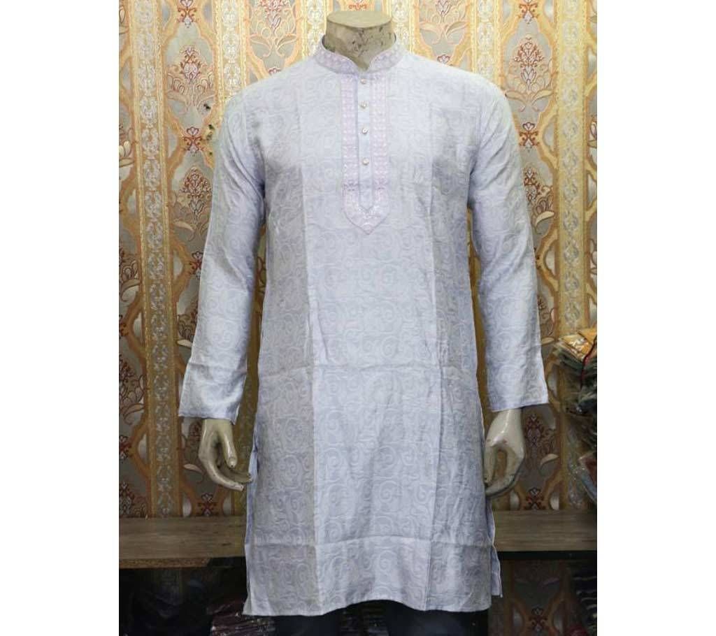 slim fit t semi long punjbai for men 