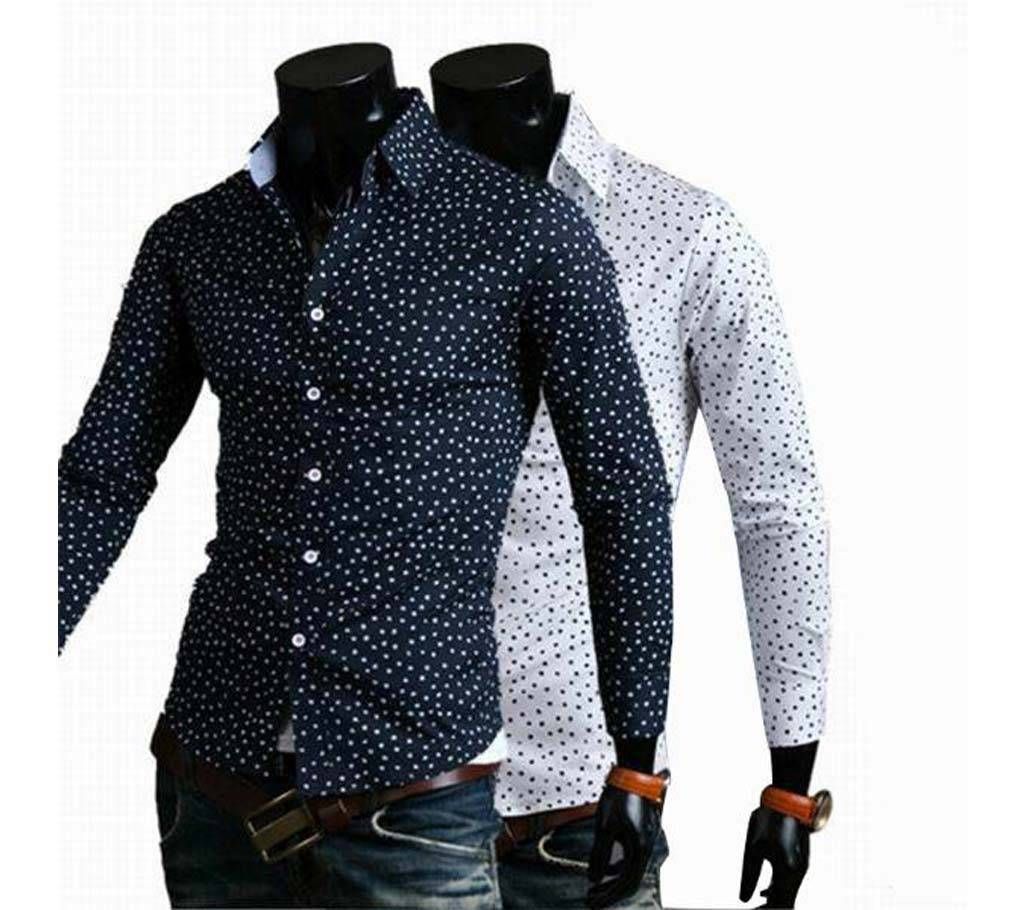 2 Combo of Mens Full Sleeve Formal Cotton Shirt