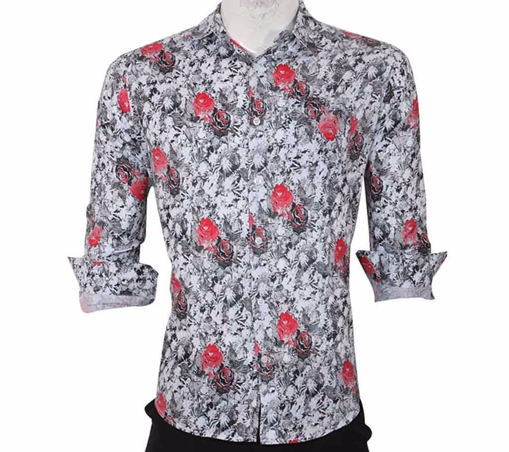 Mens Printed Cotton Shirt