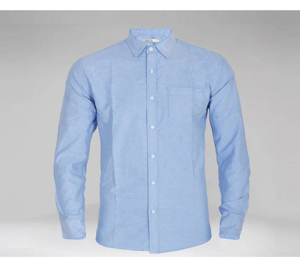 Solid Color mens Cotton shirt
