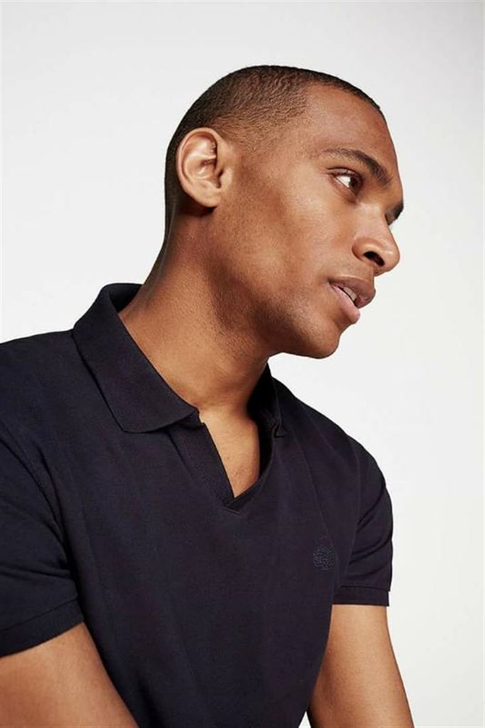 JOHNNY COLLAR POLO - BLACK 