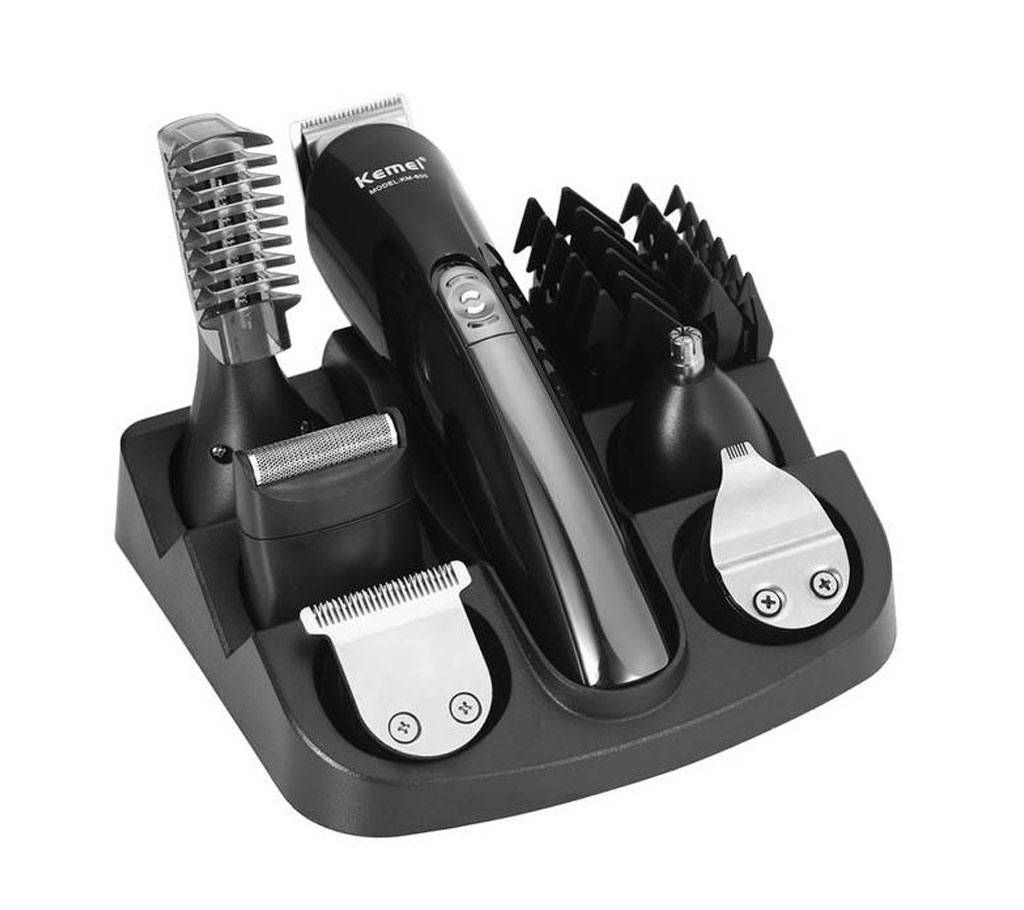 Kemei KM 600 Professional Hair Clipper Electric Shaver Bread Nose Hair Trimmer Cutters (Black and Silver)