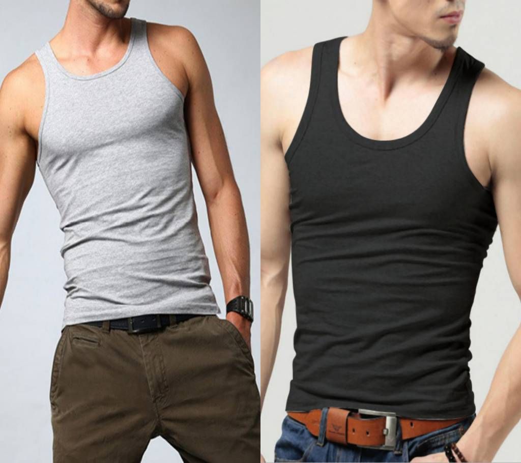 Solid Color Men's Sleeveless T-shirt Combo of 3 pack 