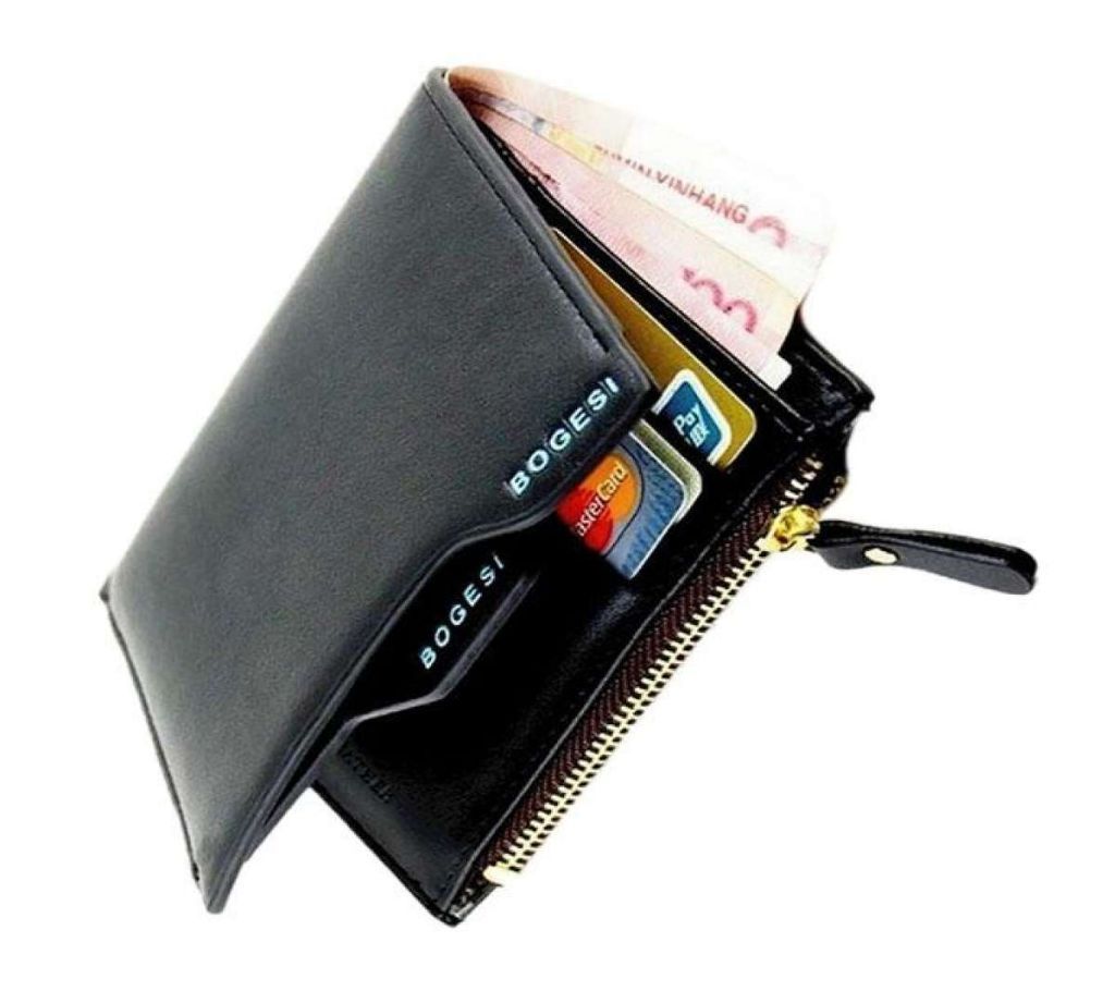 Bogesi Short Male Card Holder Designer Famous Brand Small Leather Men Wallet Man