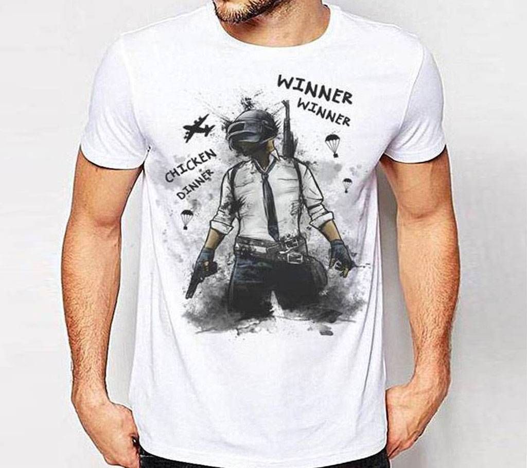 Winner Winner Half Sleeve Cotton T Shirt