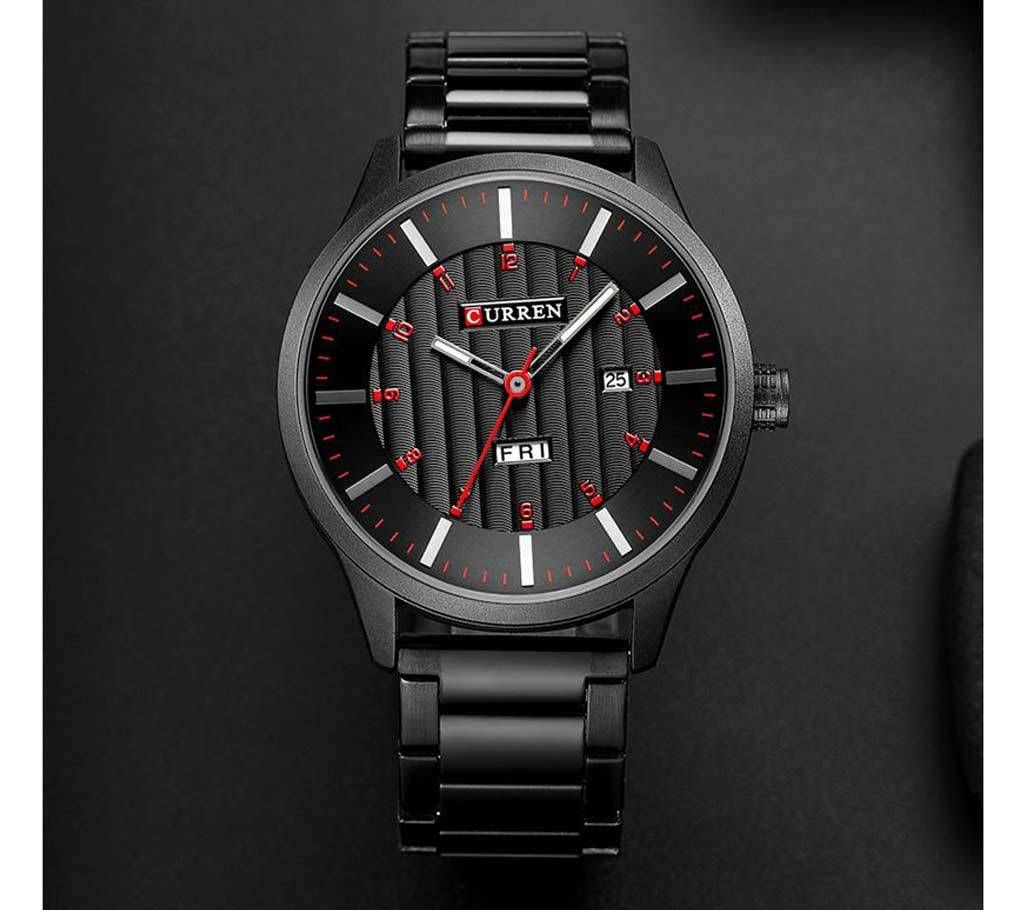 CURREN 8316 new brand mens fashion steel strap calendar week life waterproof sports quartz watch men stainless steel watch