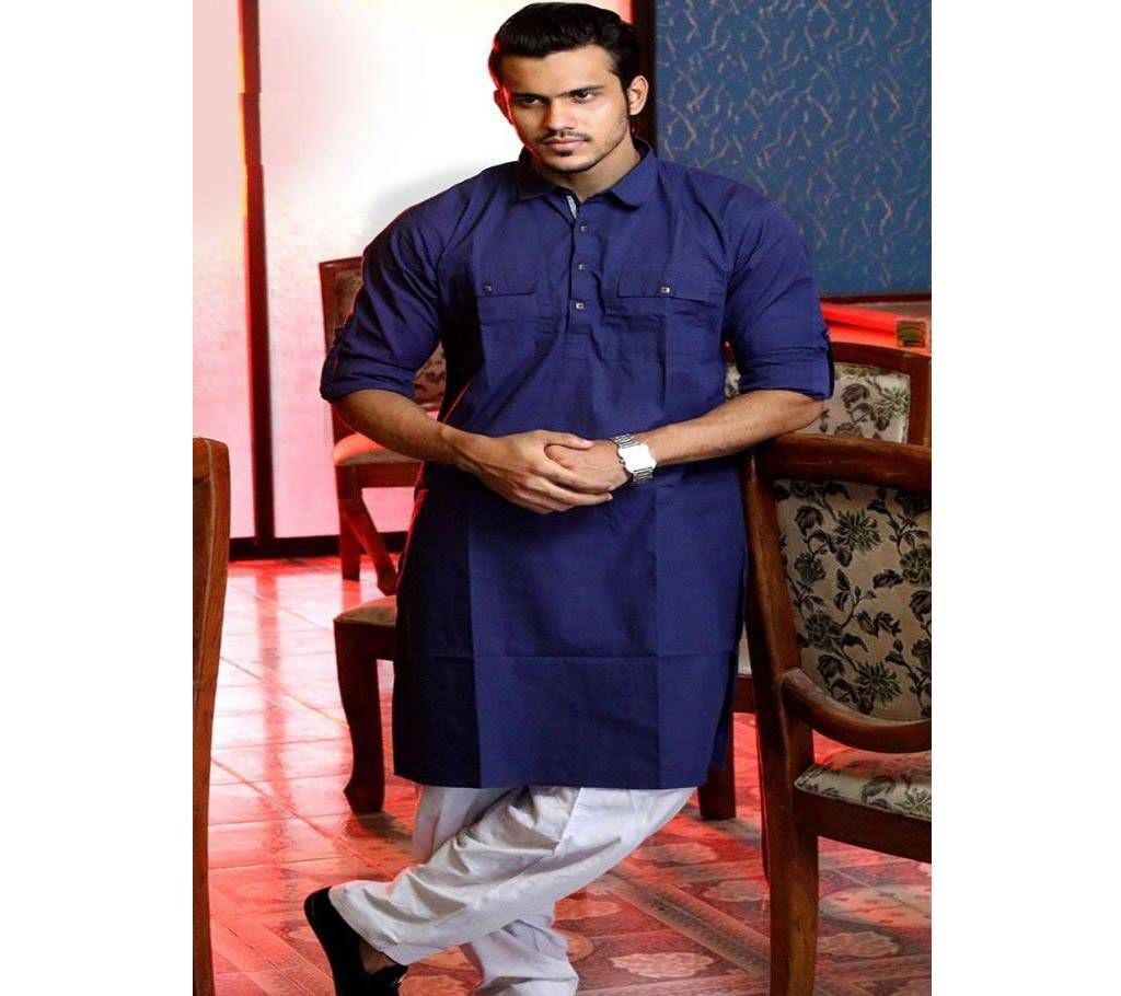 Kabli Panjabi - Navy Blue