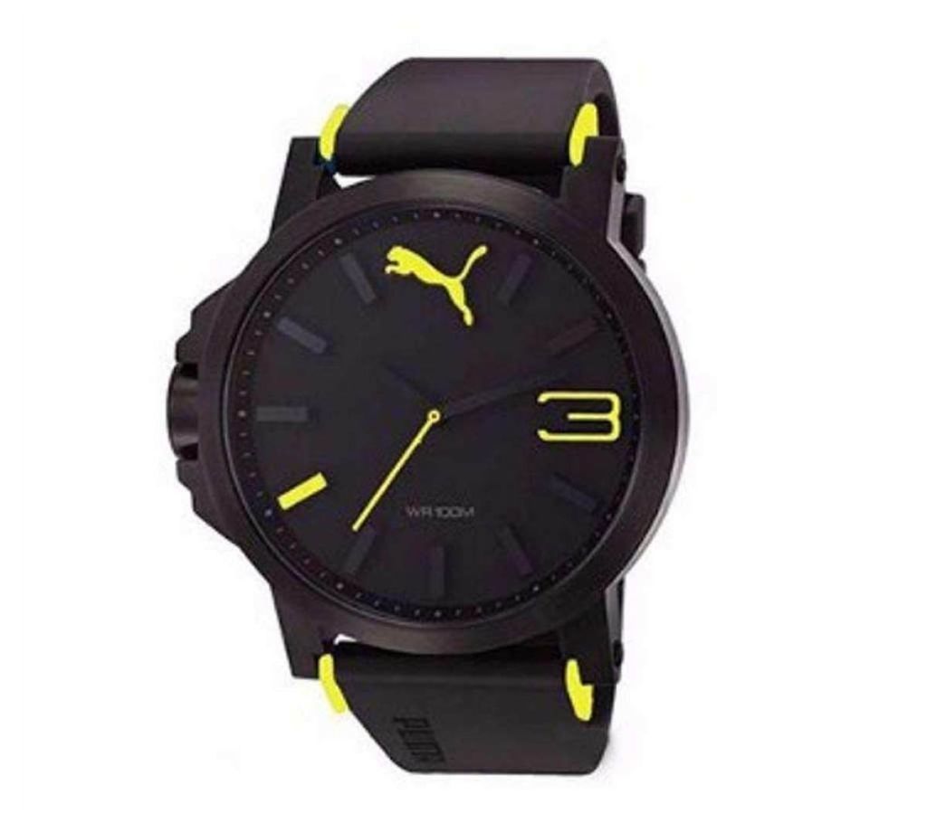 Analog Sports Watch for Men-Black & Yellow(Copy)