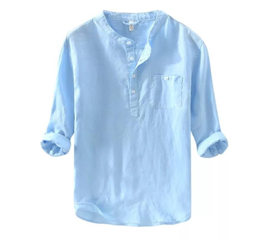 Gents Full Sleeve Casual Katua-Sky Blue