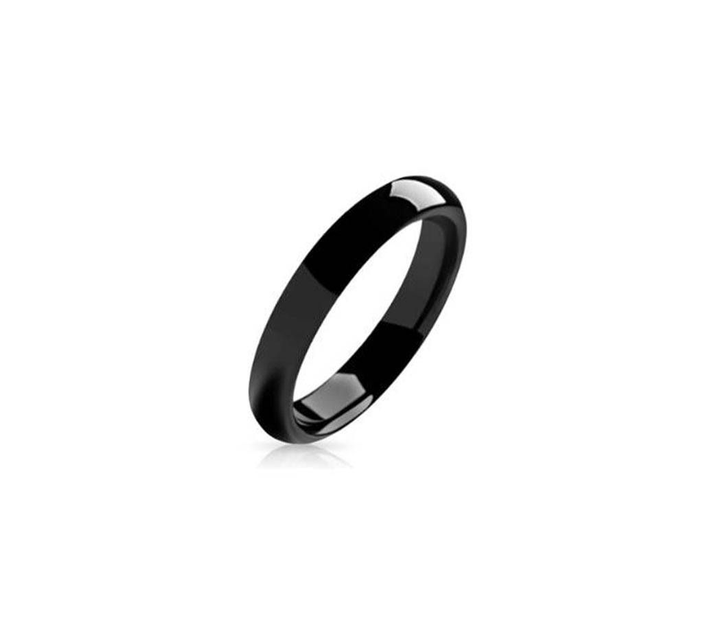Black Ceramic Finger Ring for Men