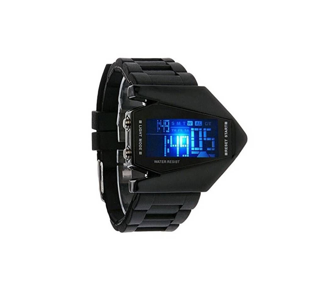 Digital Black Dial LED watch