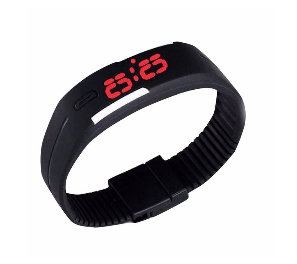 Wrist band digital watch
