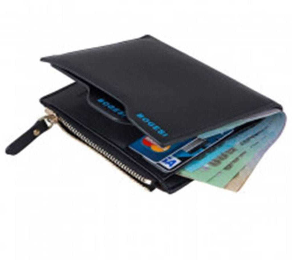 Bogesi Artificial Leather Black Wallet And Card Holder