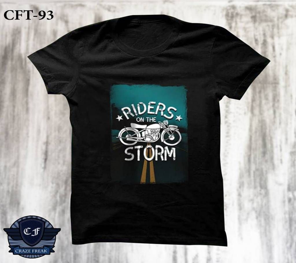 BLACK BIKE COTTON T-SHIRT