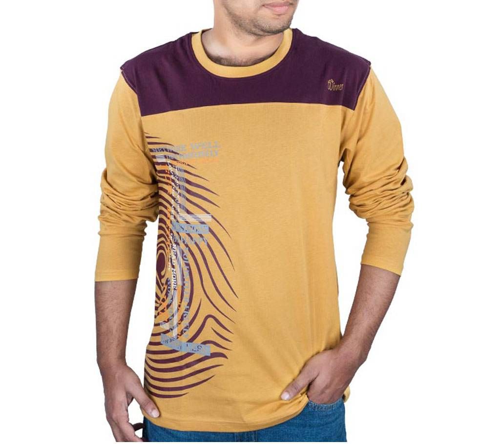 Mens Full Sleeve T-Shirt 37929 - YELLOW
