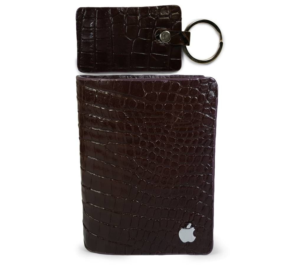 Chocolate Leather Wallet for Men-0368WLT