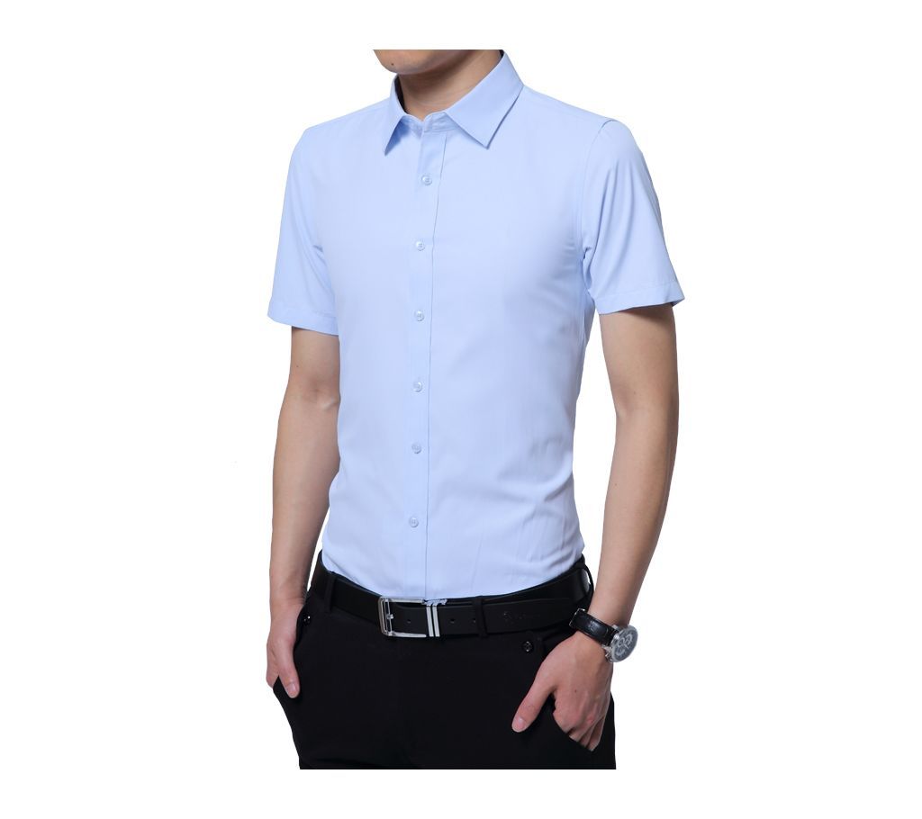 Short sleeve pure cotton shirt