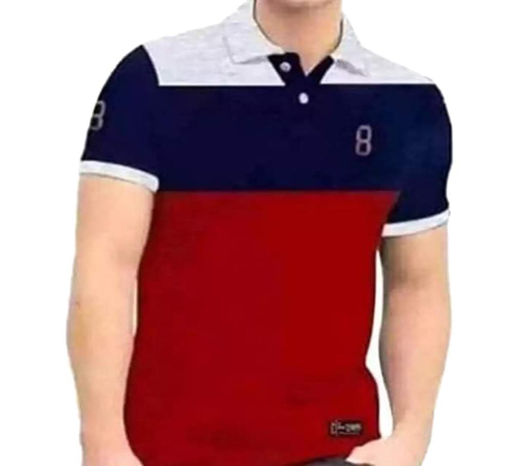Half Sleeve Polo Shirt For Men - Mix Color 