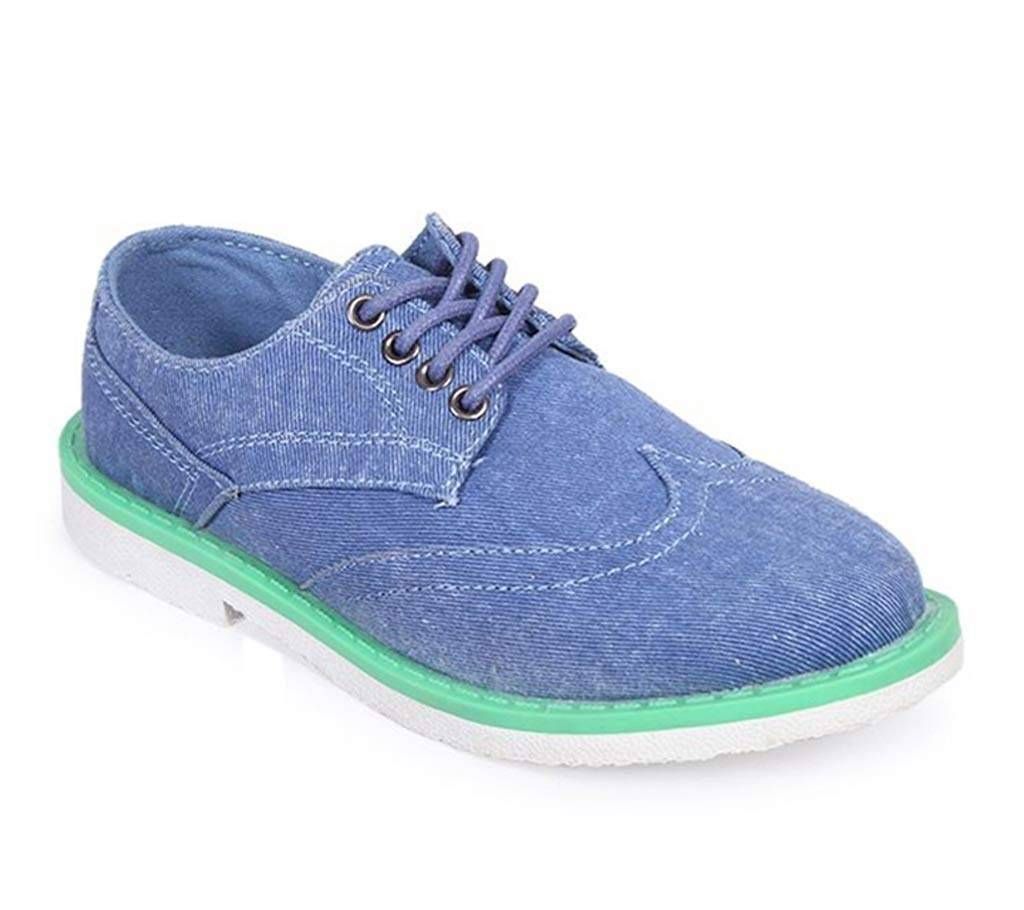 Twinkler Blue Denim Fabric Boy's Sandal Shoe