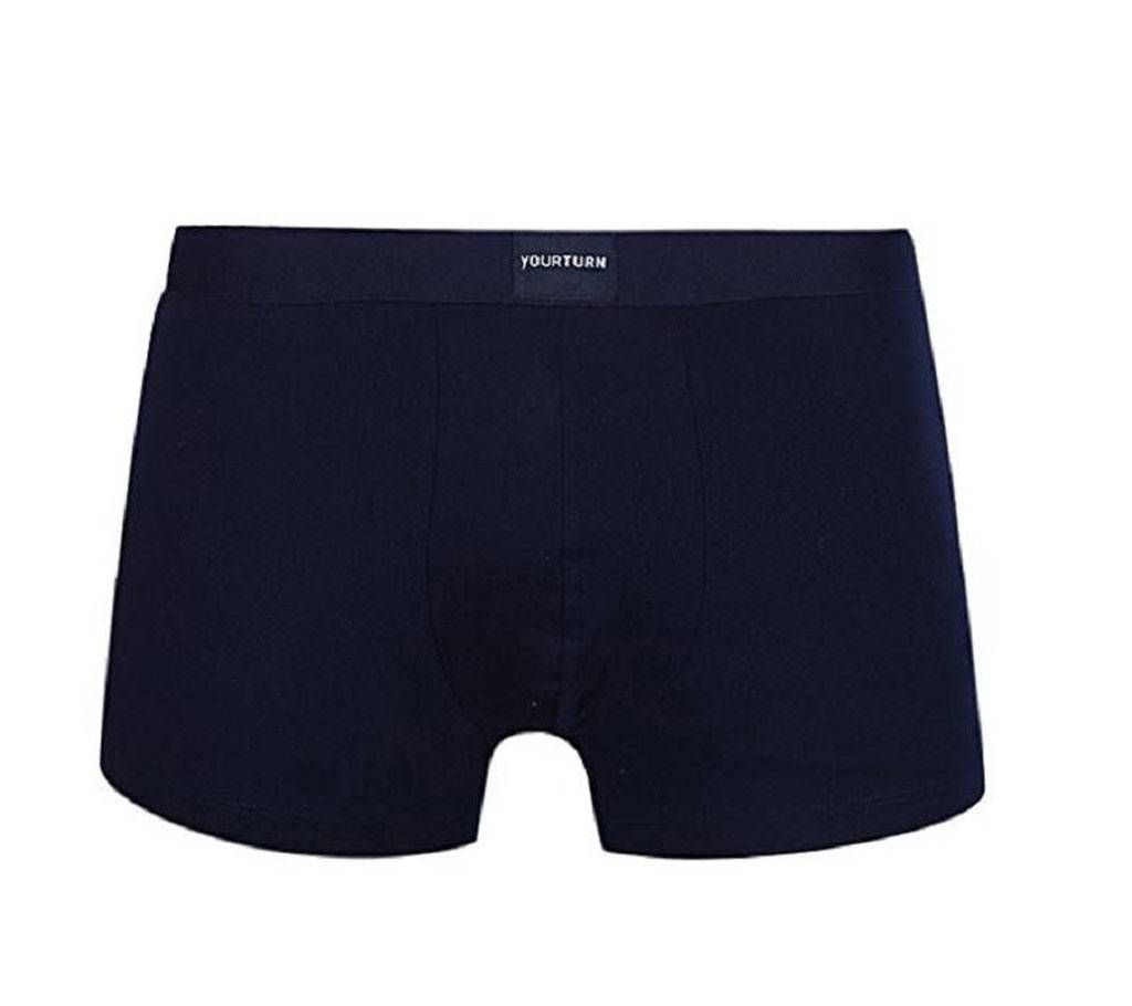 Black Cotton Boxer For Men