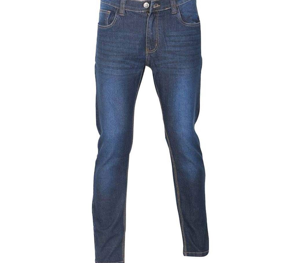 Mens Semi Narrow Blue Jeans Pant