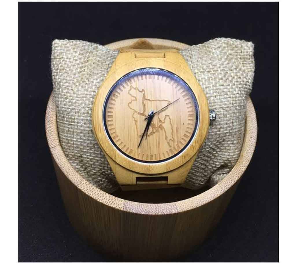 Bangladesh Map Wooden Wrist Watch for Men