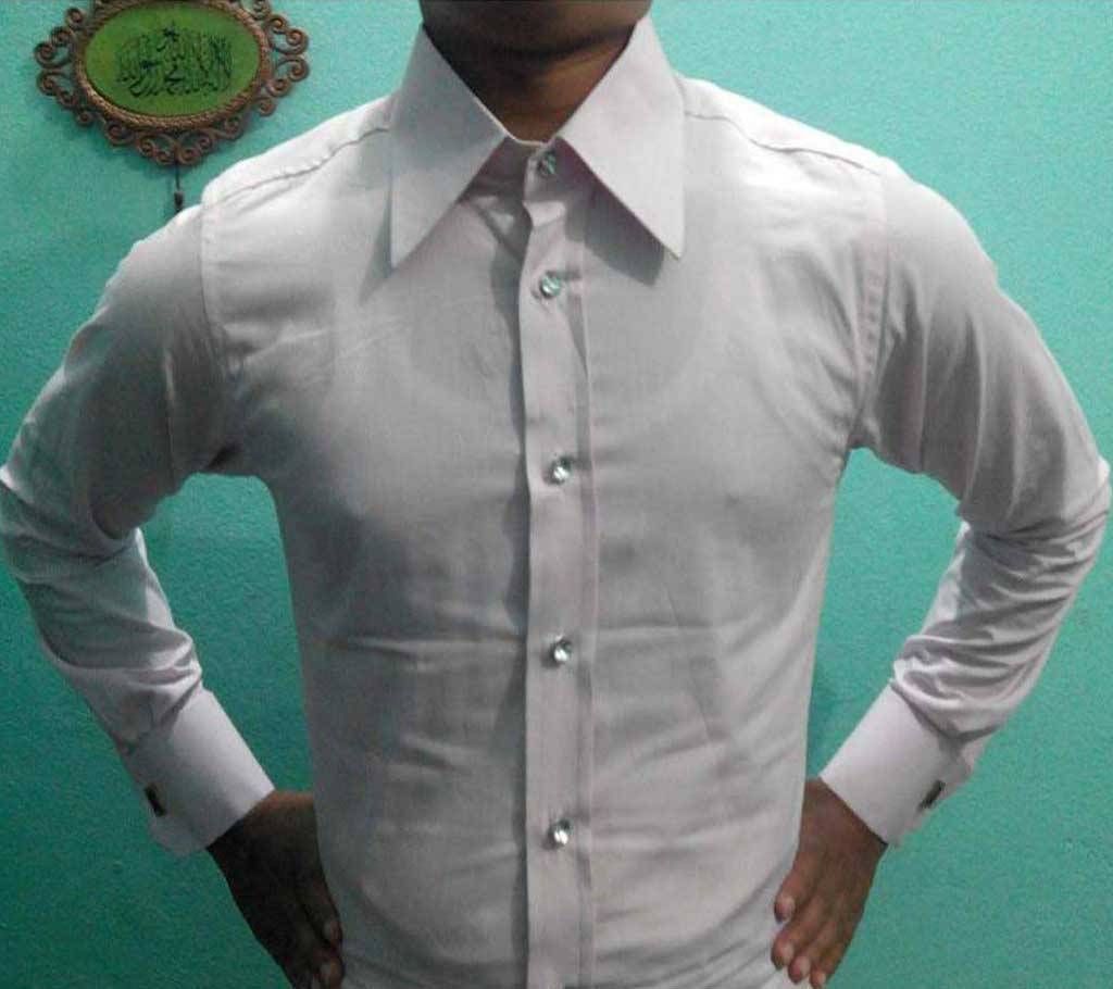 Full Sleeve Cotton Shirt - Pink