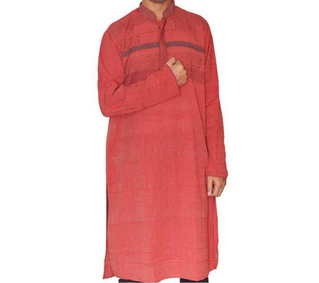 Gents semi long taant cotton punjabi 