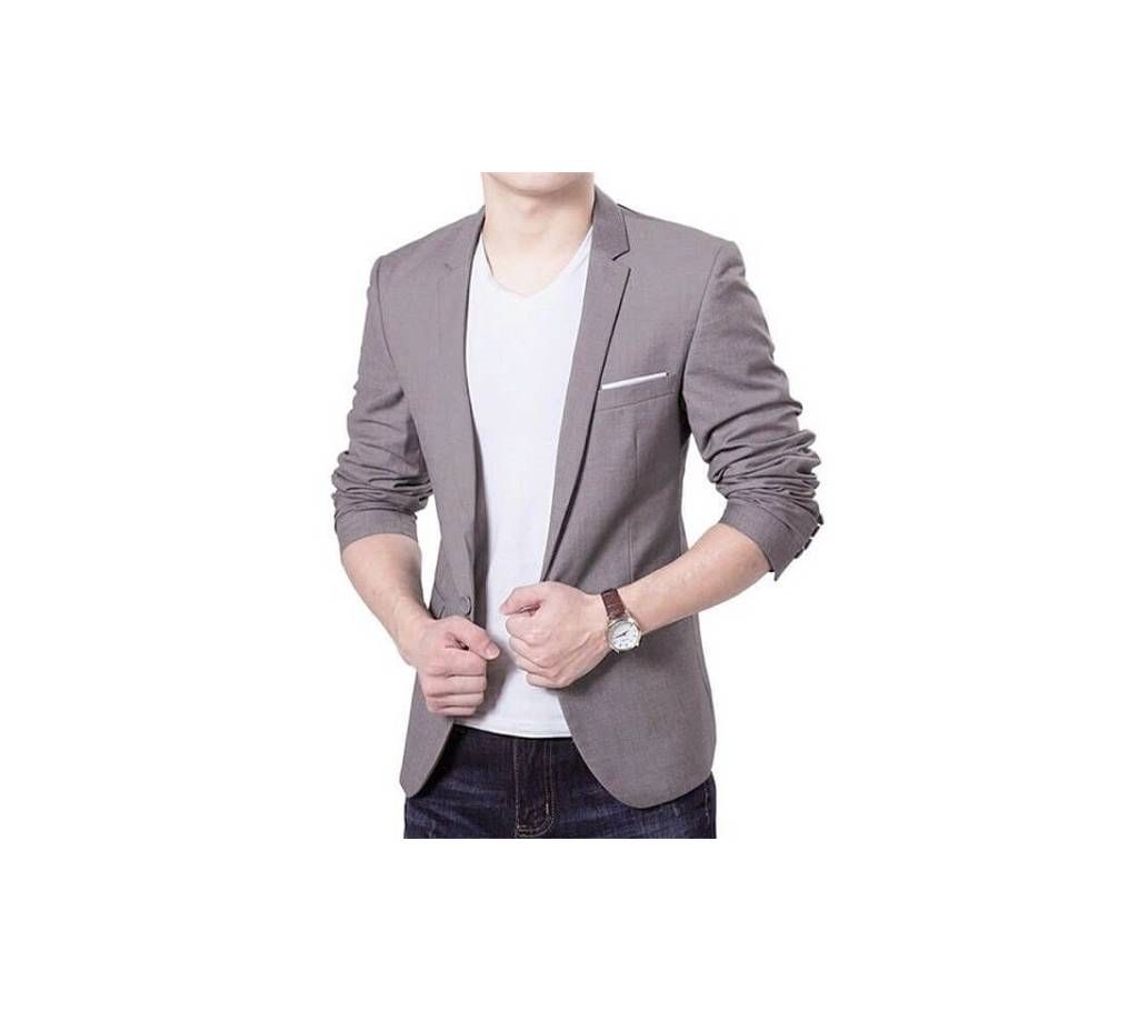 Fashion Blazer Mens Casual Jacket Solid Color Cotton Men Blazer Jacket Men Classic Mens Suit Jackets Coats
