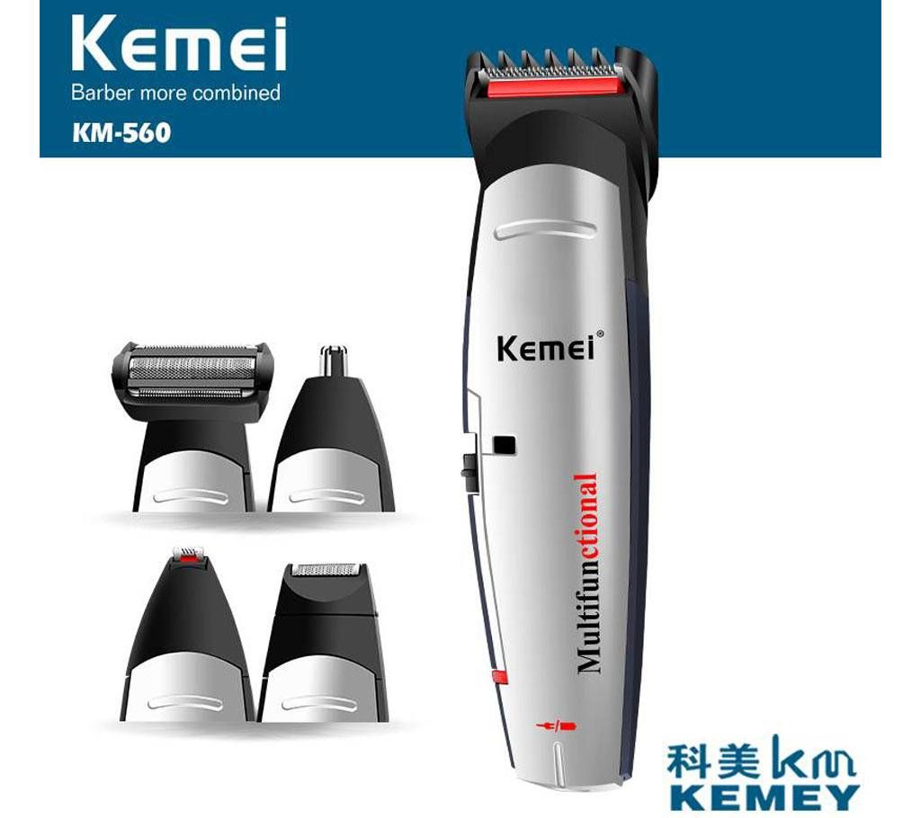 Kemei 4 in 1 hair trimmer clipper electric rechargeable electric shaver men's KM-560
