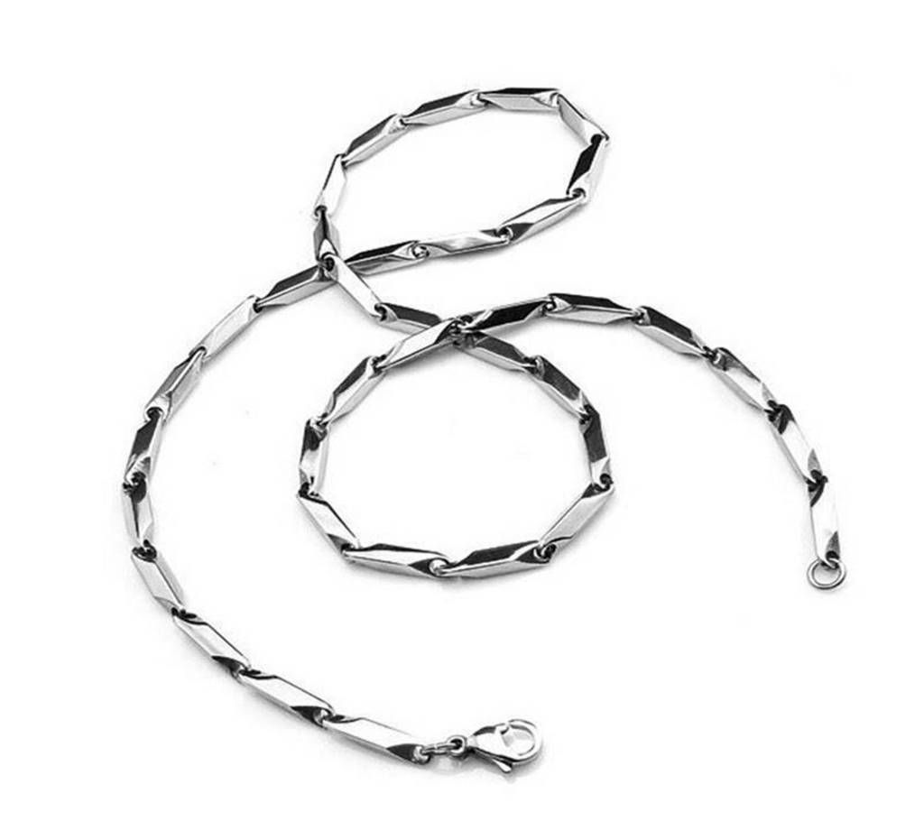 Silver Plated Stainless Steel Chain