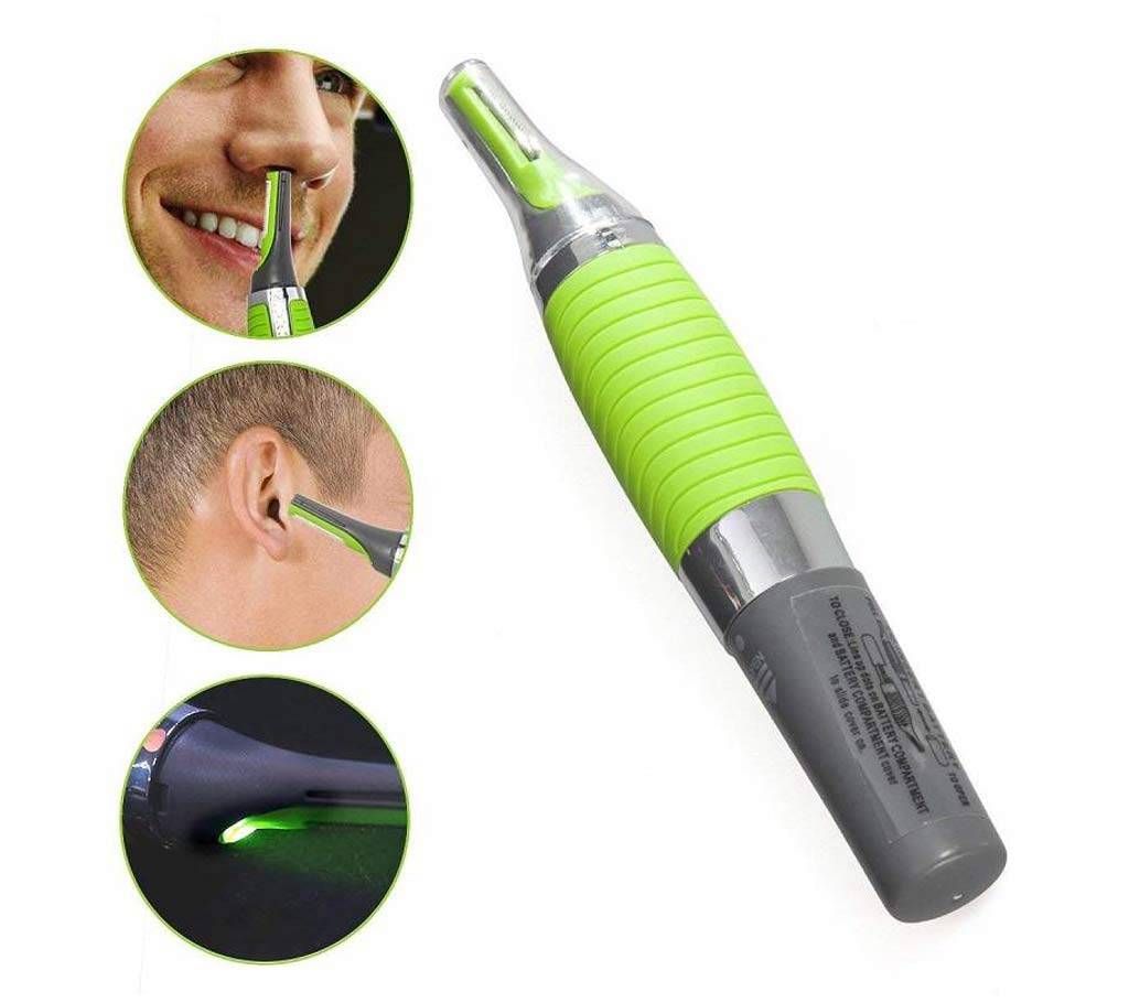 Nose Ear Eyebrow Sideburn and Beard Hair Clipper with LED Light