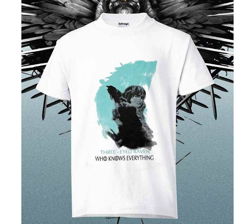 Game of Thrones RAVEN Gents Knit Cotton T-shirt