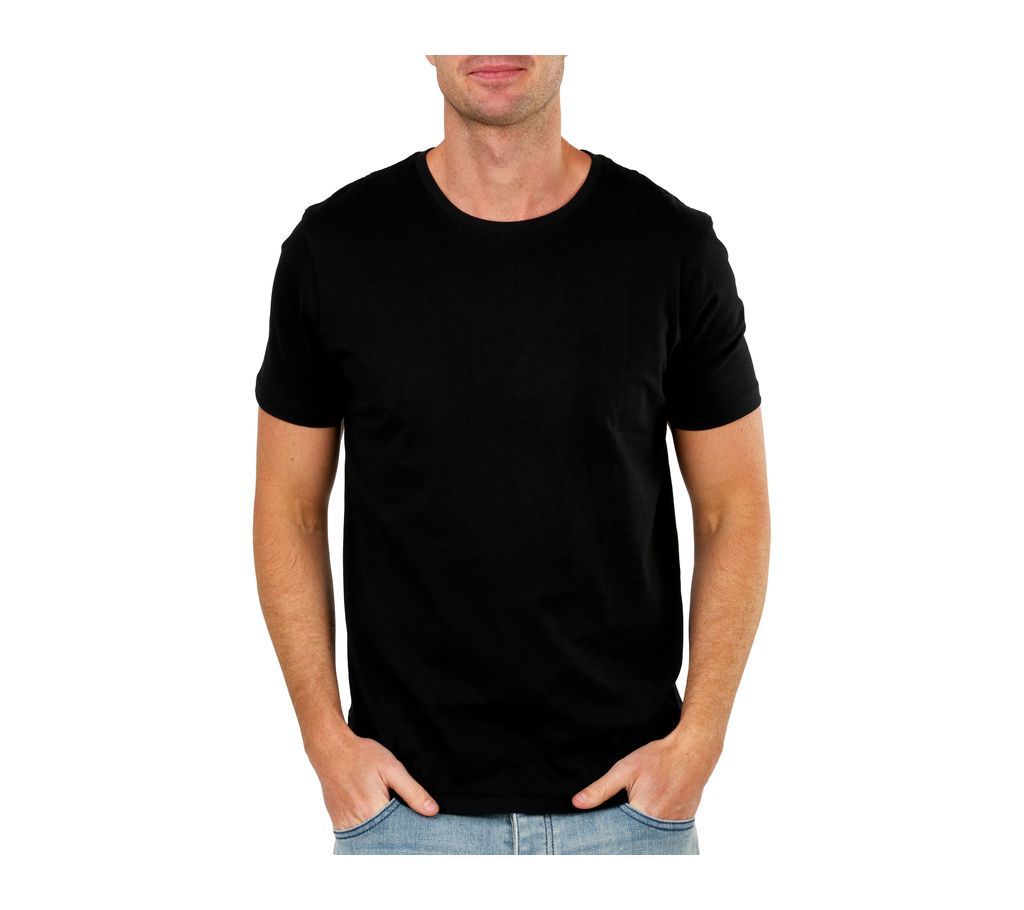 Solid Color Black T shirt