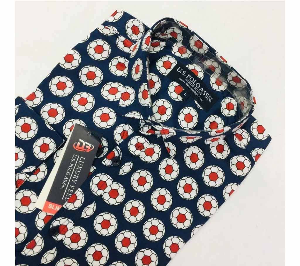 Full Sleeve Shirt for Men - 01 (Two Colors Available: Black, Orange) - DKB