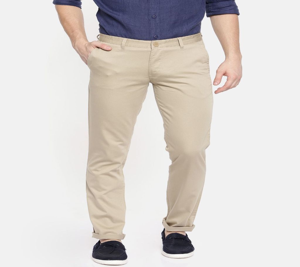 Off-White Gabardine Pant For Men- P005